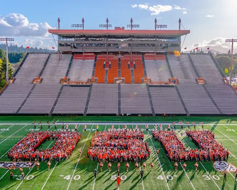 Orange and Black rally at Reser Stadium