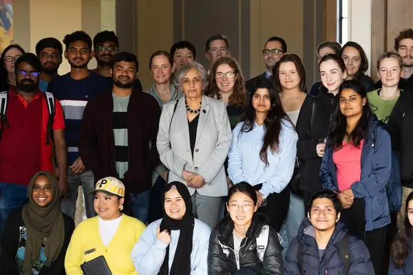 International Education Week president's reception group photo