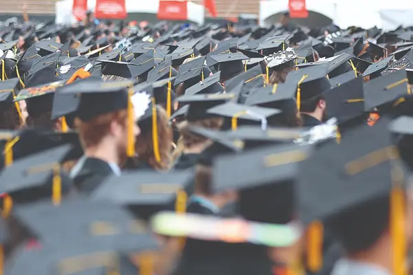Crowd of graduates