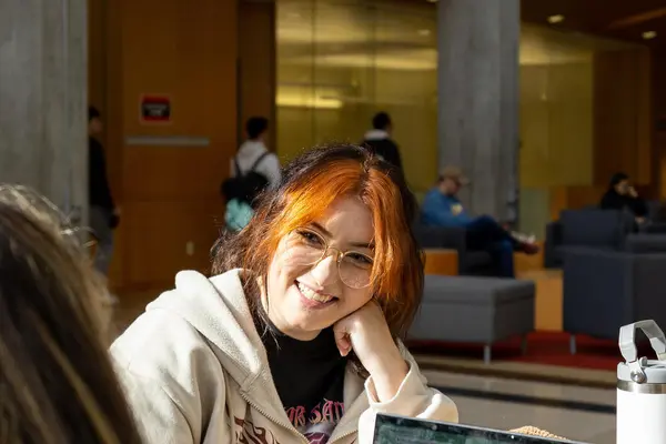 Two friendly students